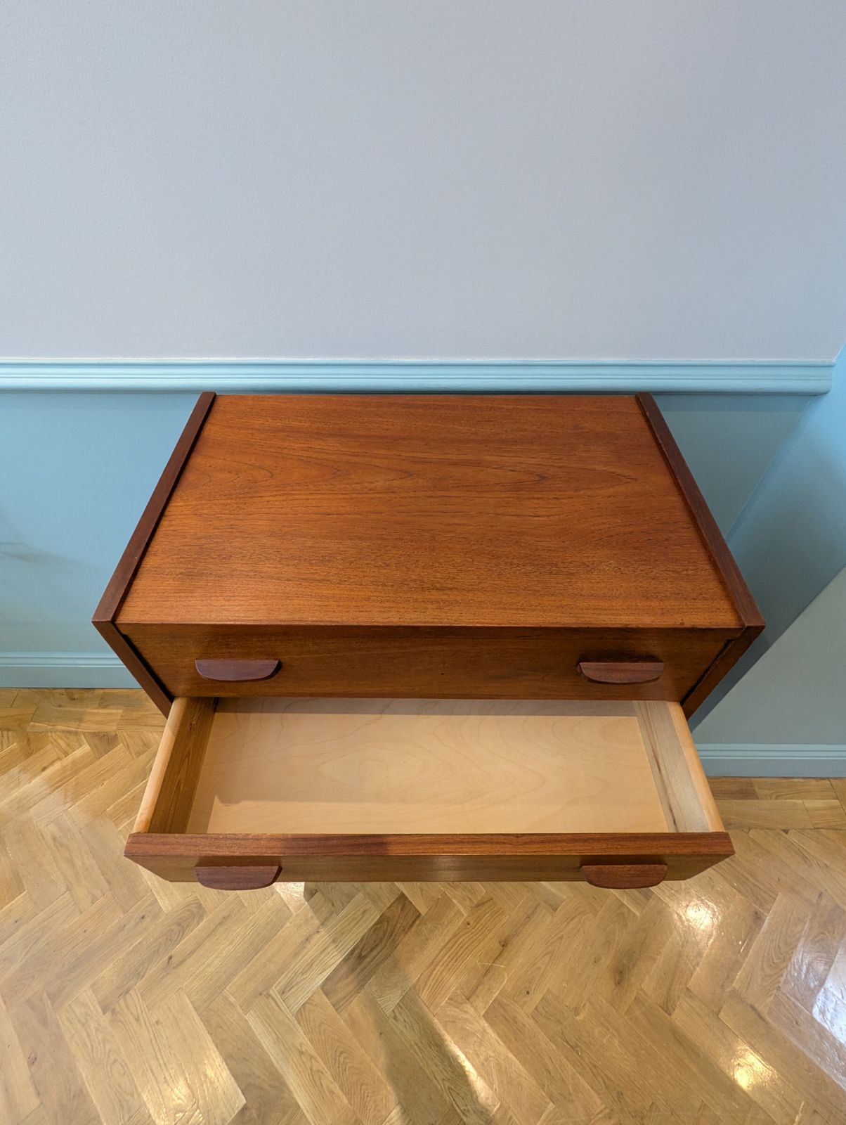 Mid 20th Century  Six Drawer Teak Tallboy photo vinterior