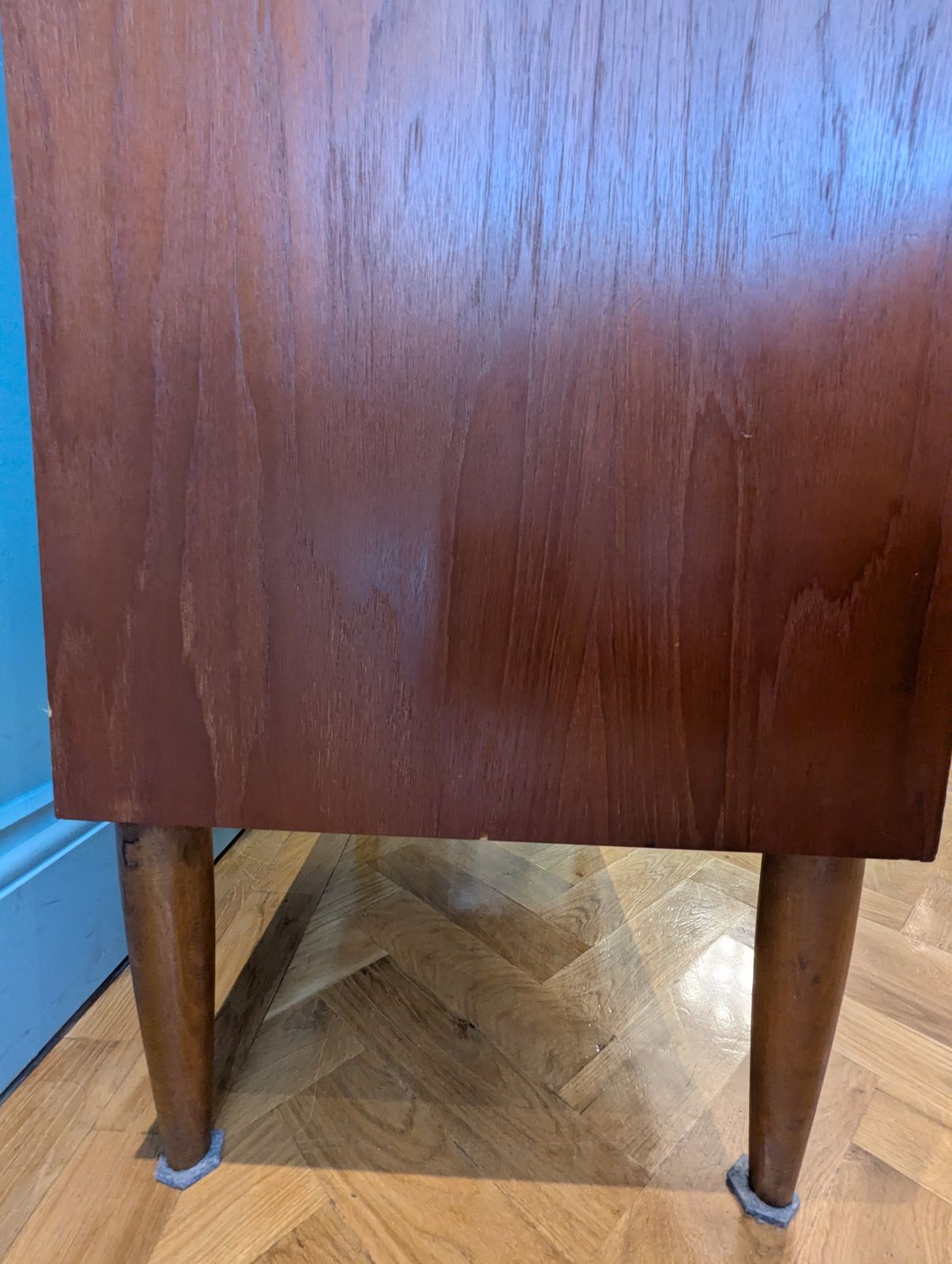 photo vinterior Mid 20th Century  Six Drawer Teak Tallboy