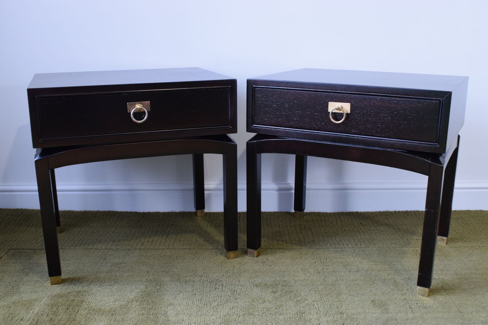 Pair Of Ebonized Side Tables By G Plan photo furniture