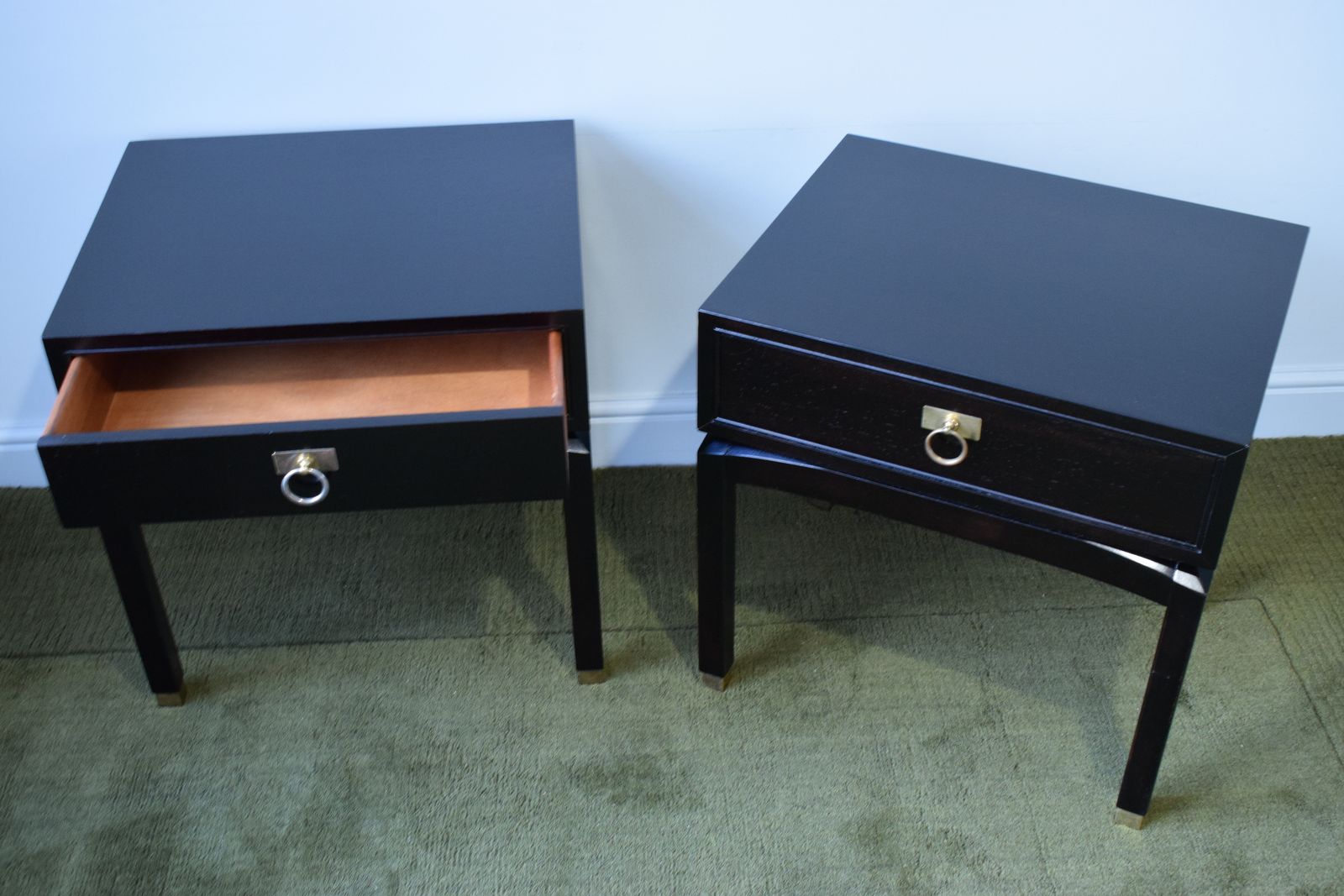 Pair Of Ebonized Side Tables By G Plan photo 375.0