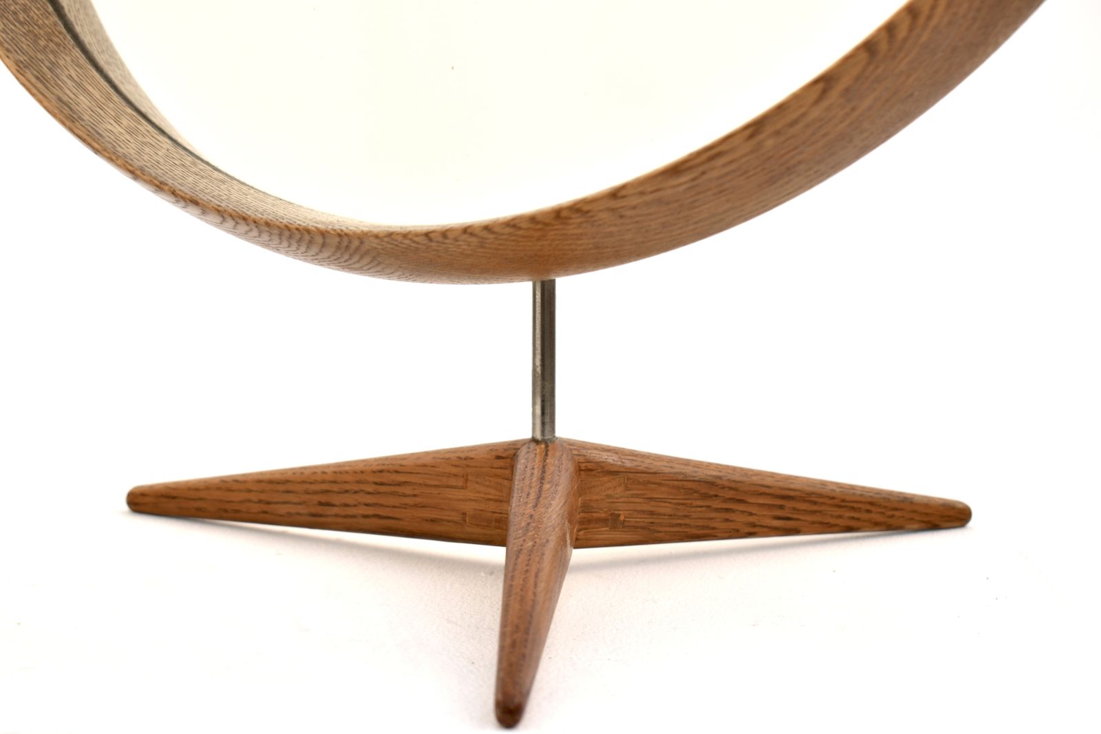 photo for sale Large Oak Vanity Mirror By Uno & östen Kristiansson For Luxus, Sweden