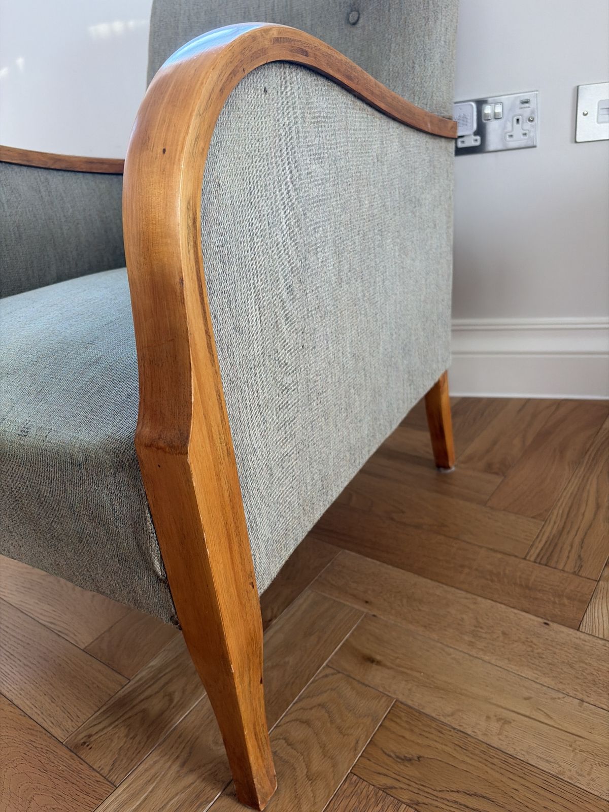 Pair Of Original Art Deco Swedish Armchairs photo Furniture