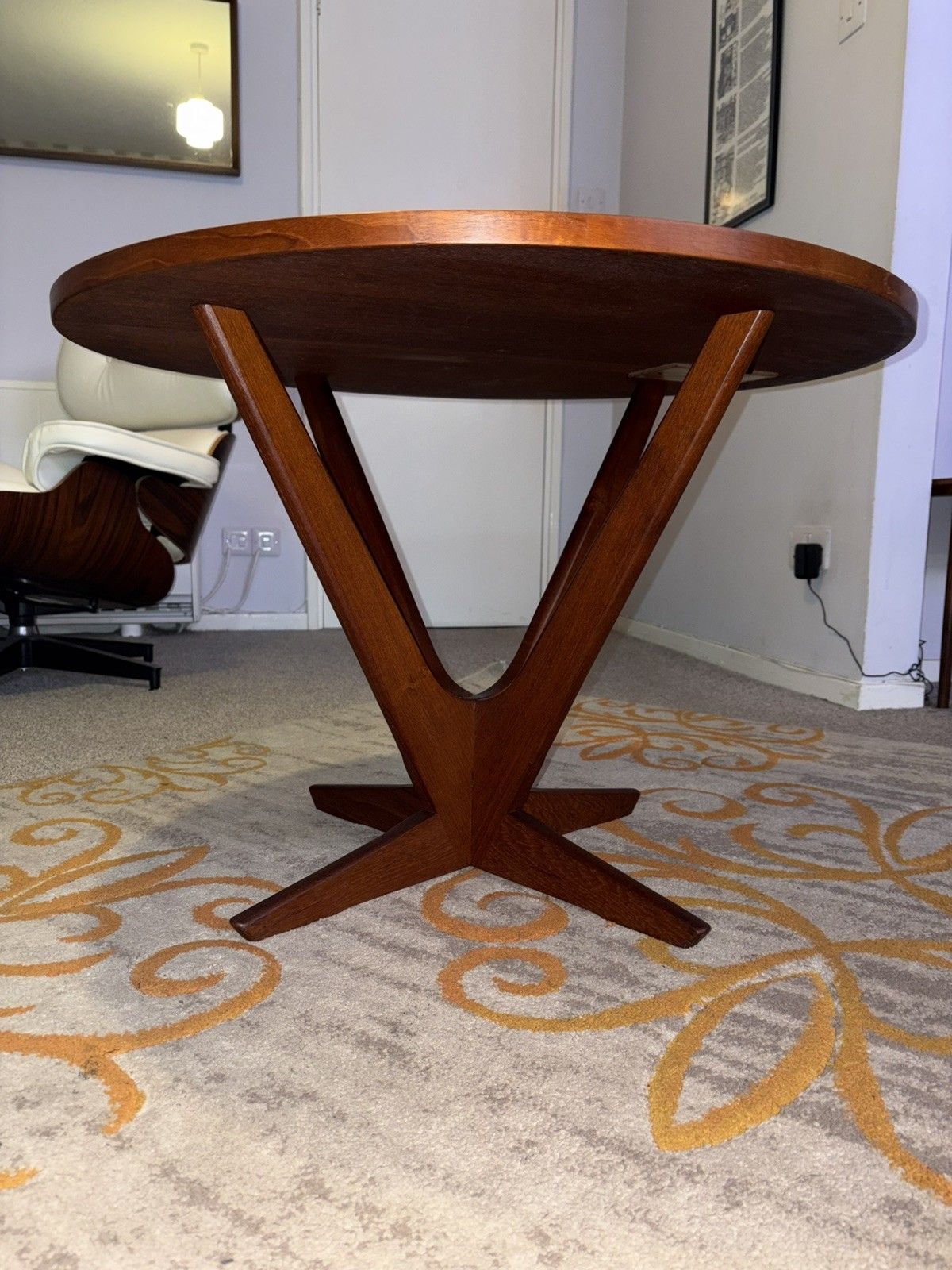 photo vinterior Mid Century Danish Kubus Teak Starburst Radial Coffee Table Retro G Plan Era