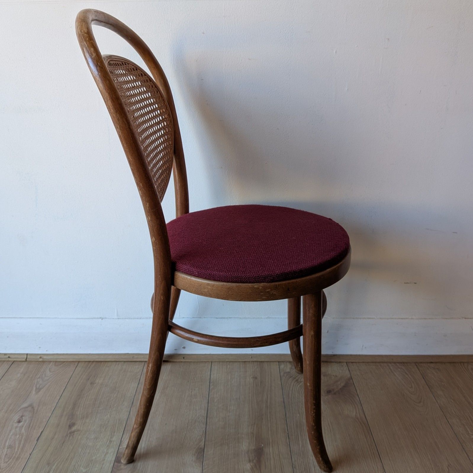 photo for sale Set Of 4 Vintage Cane Back Dining Chairs | Bistro Style |