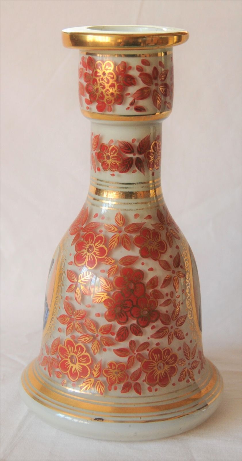 Antique Islamic Hookah With Portrait Of Qajar Shah photo furniture