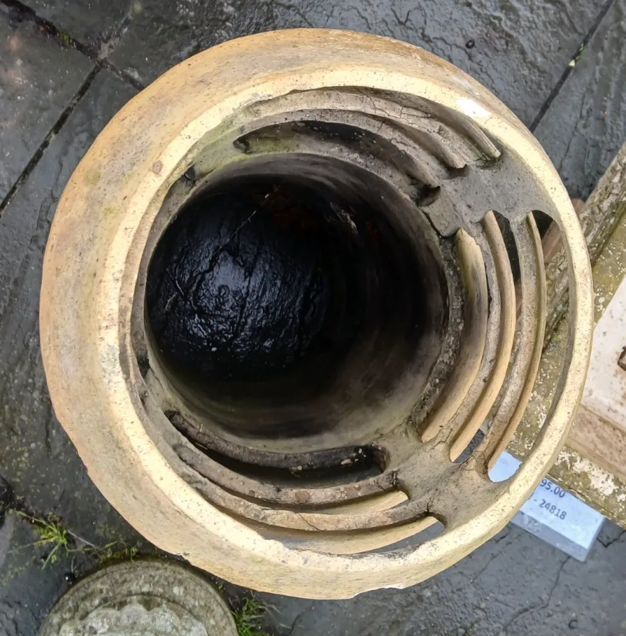 Reclaimed Large Victorian Buff Chimney Pot  A/F photo for sale