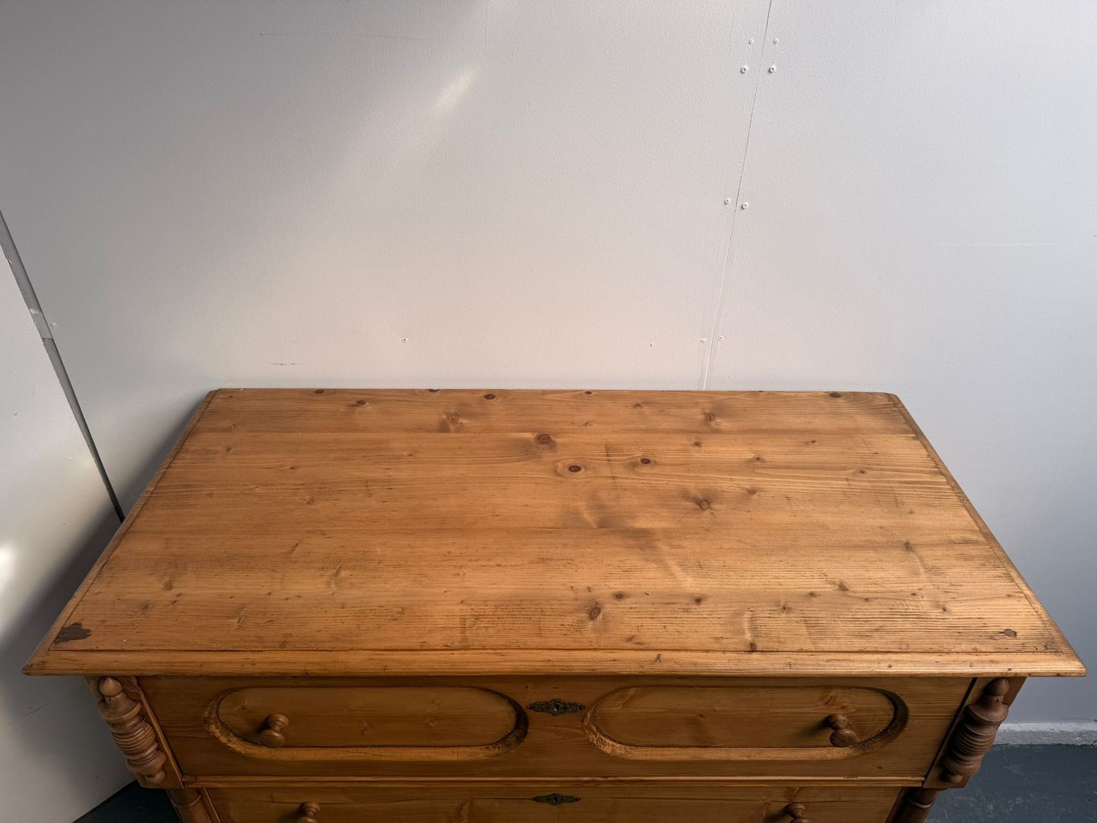 photo for sale An Amazingly Waxed Huge Victorian Hungarian 4 Drawer Chest Of Drawers