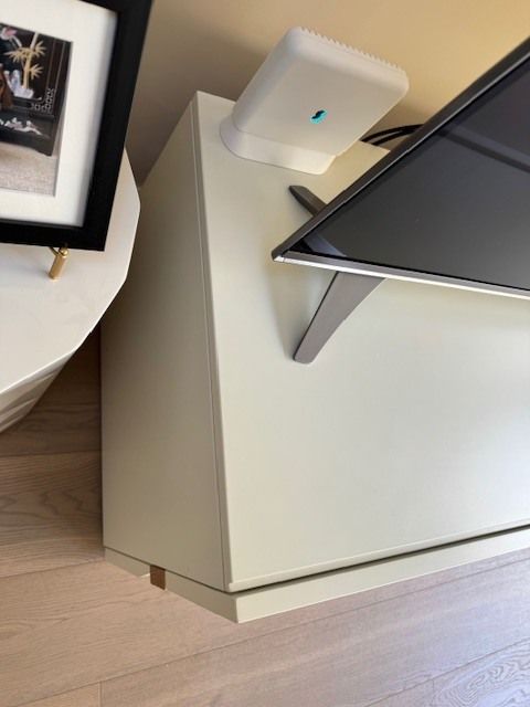 Hulsta White Gloss And Oak Tv Media Unit / Purchased In Harrods photo Furniture