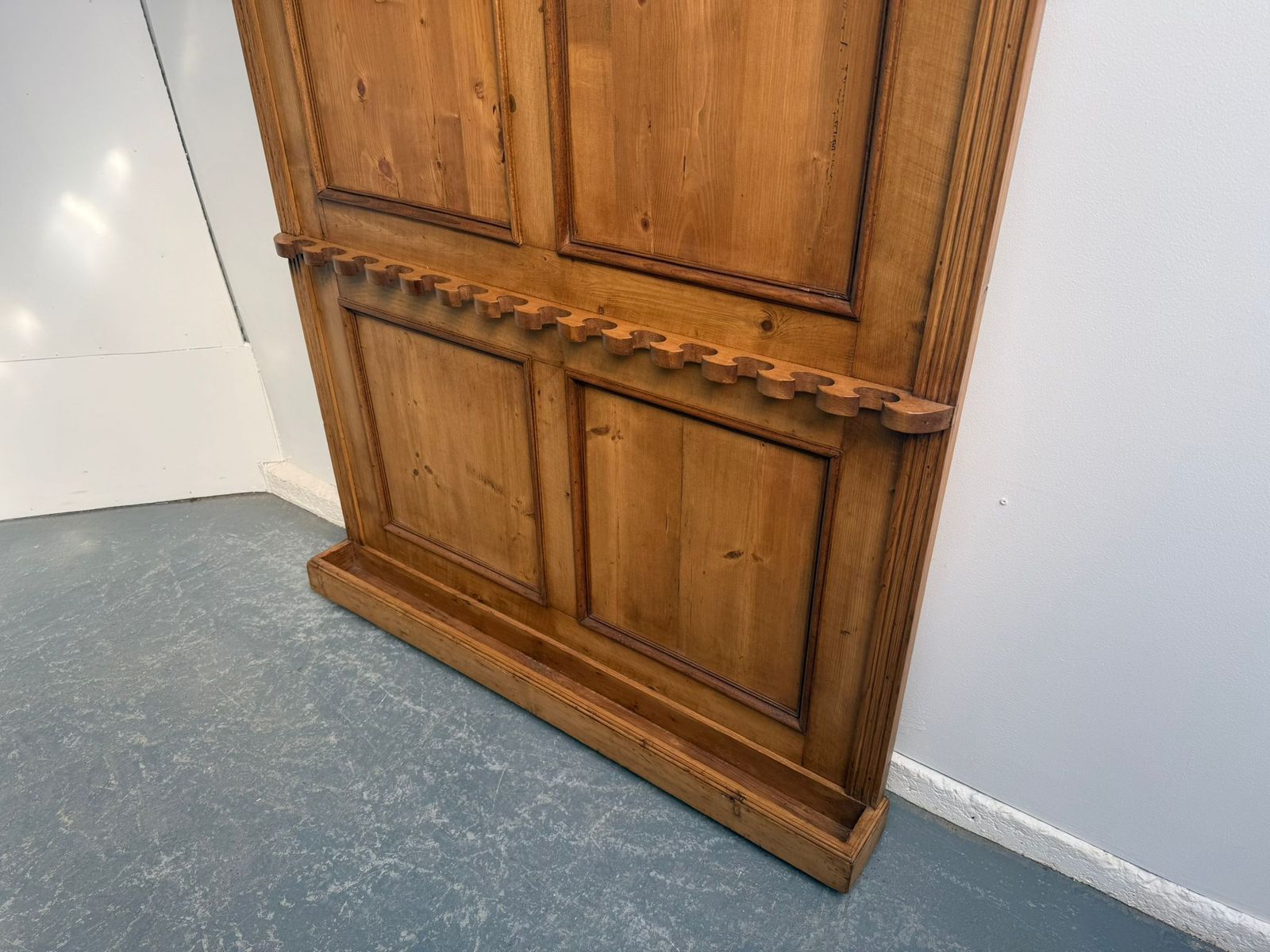 A Lovely Original Victorian Pine Hungarian Hall / Umbrella / Coat Stand photo furniture