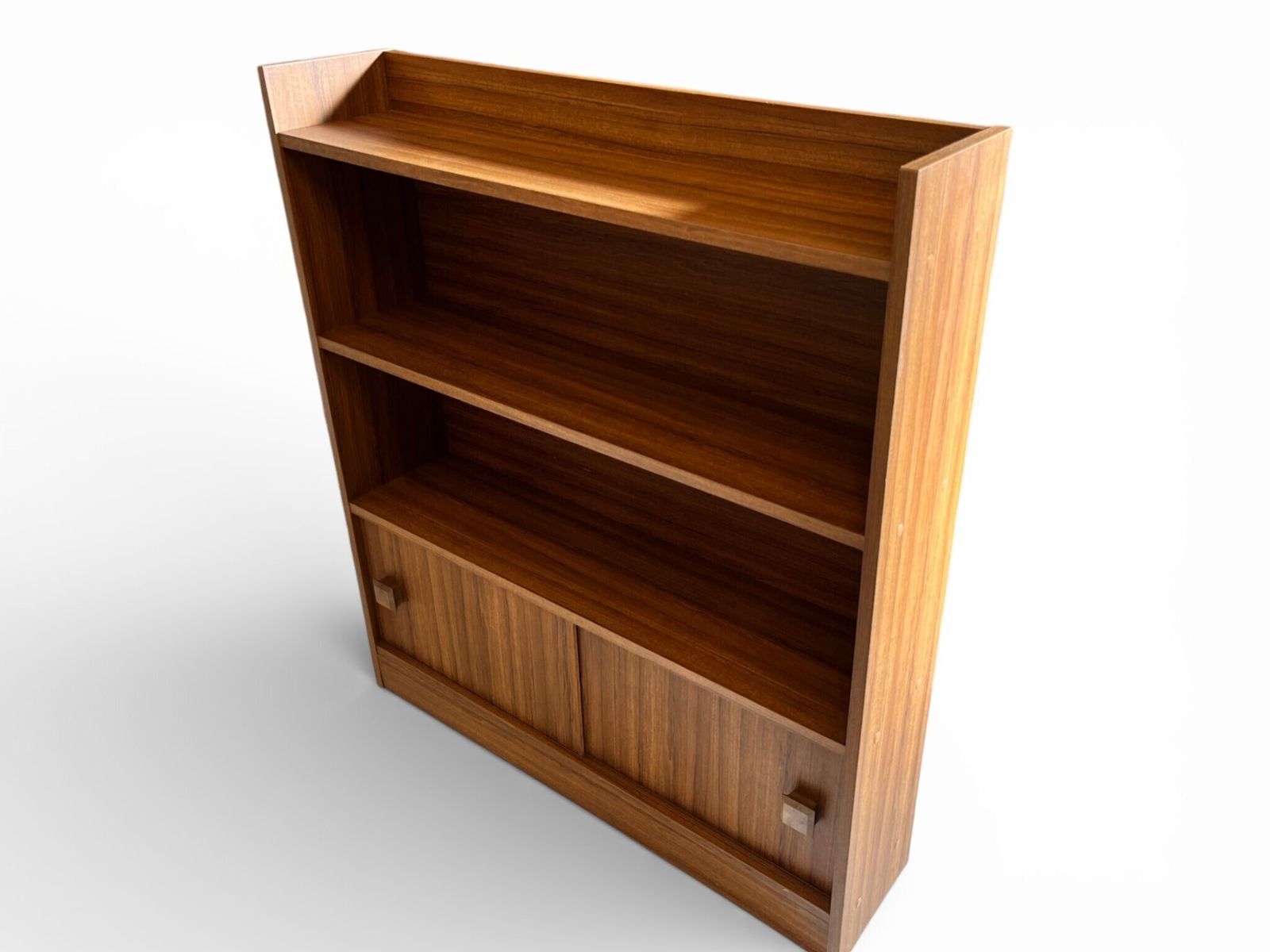 Mid Century Wall Shelf Unit H90cm L79cm W18cm Deep Shelving Retro Style photo for sale