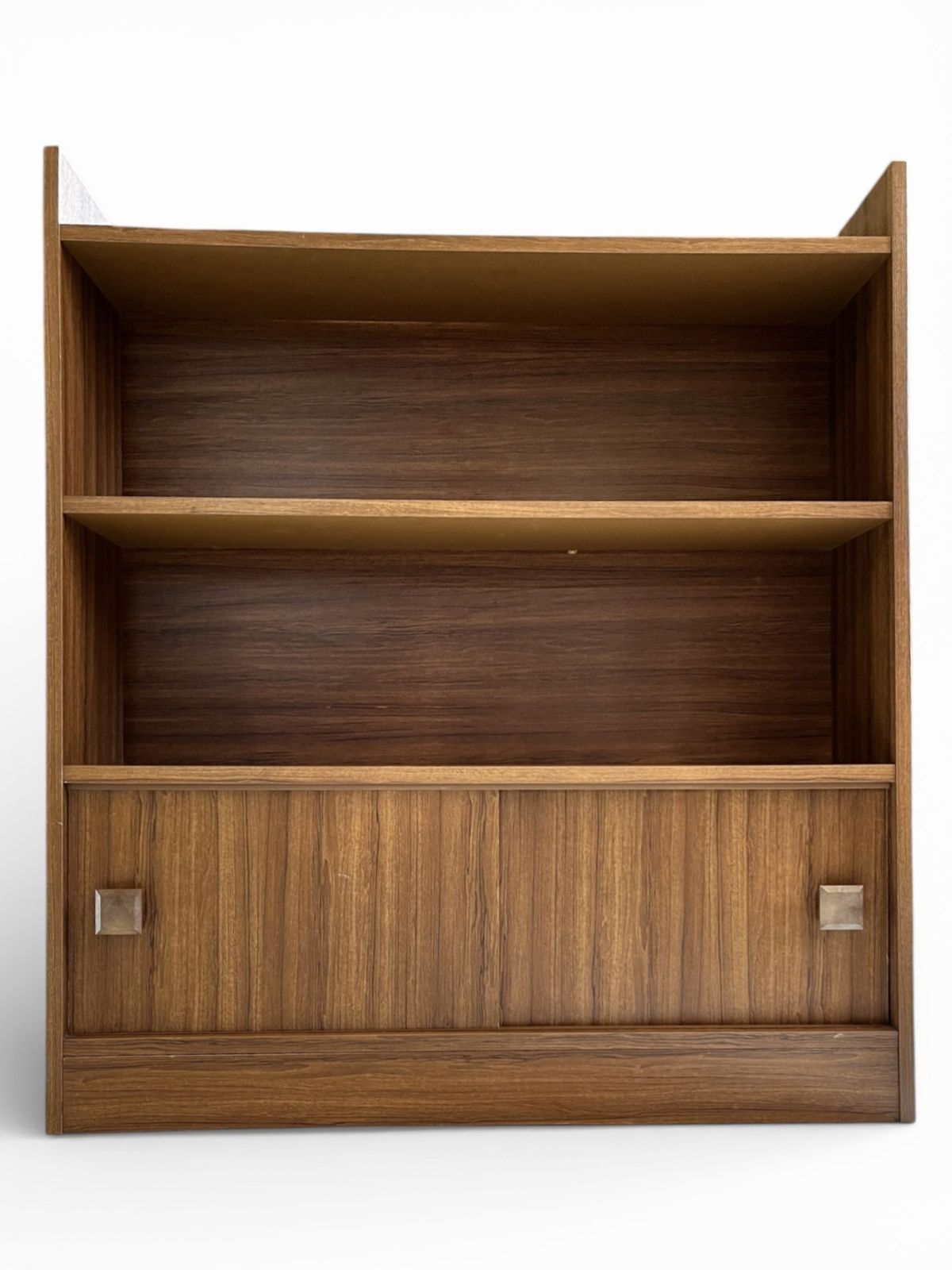 89.0 Mid Century Wall Shelf Unit H90cm L79cm W18cm Deep Shelving Retro Style photo