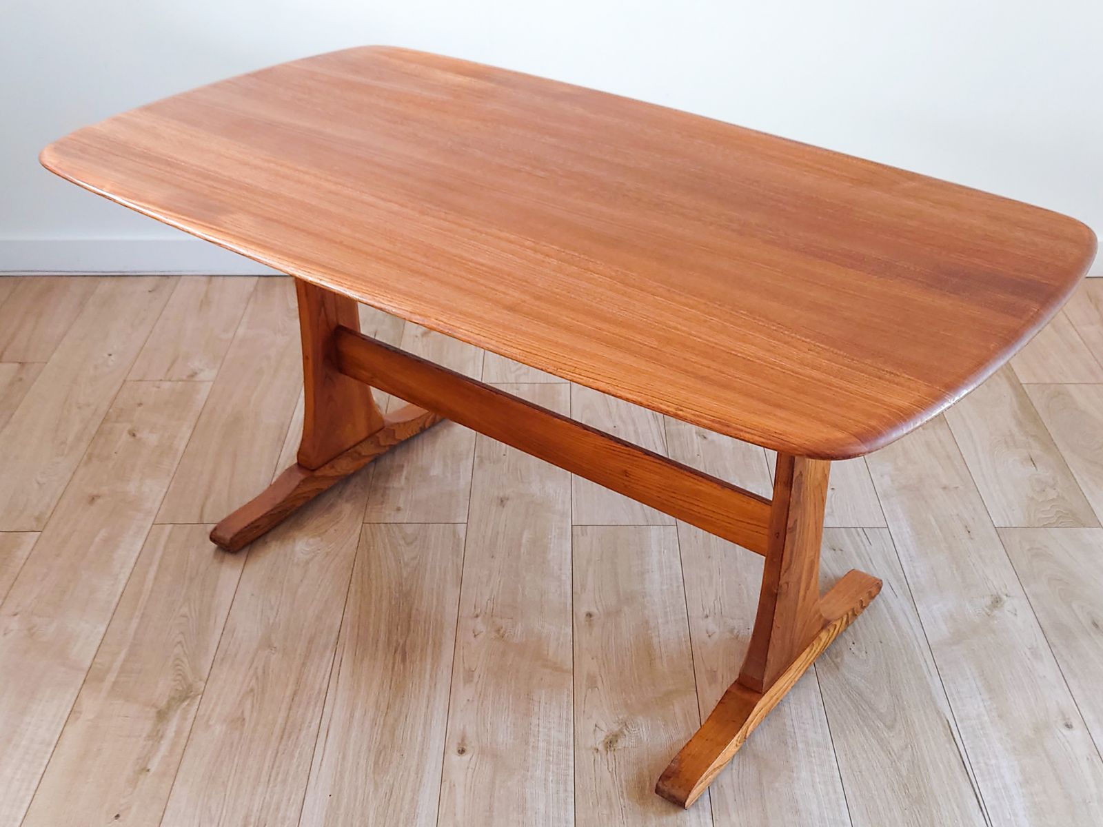 Mid Century Ercol Solid Elm Refectory Dining Table photo buy
