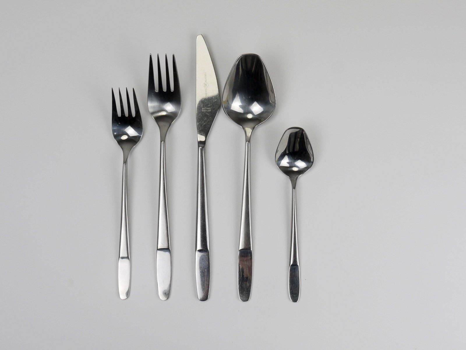 Helmut Alder Amboss Austria 2070 Flatware Cutlery For Six Persons, 1960s photo 2069.0