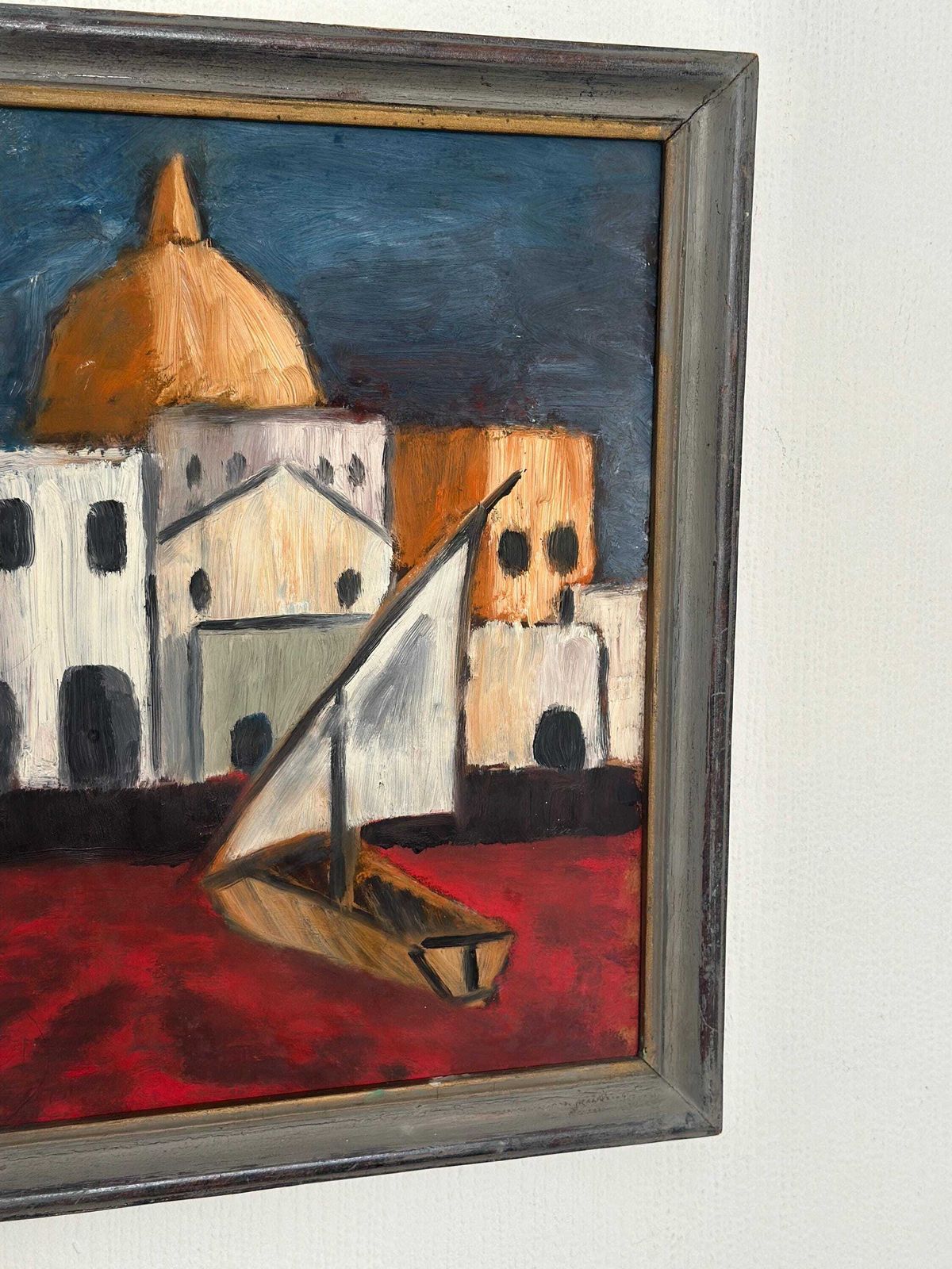 Original Swedish Oil On Panel – “Southern Motif” –By Malte Nyberg Tolf Vintage &  Framed – 49 × 39 Cm (19.3" × 15.4") photo 515.0