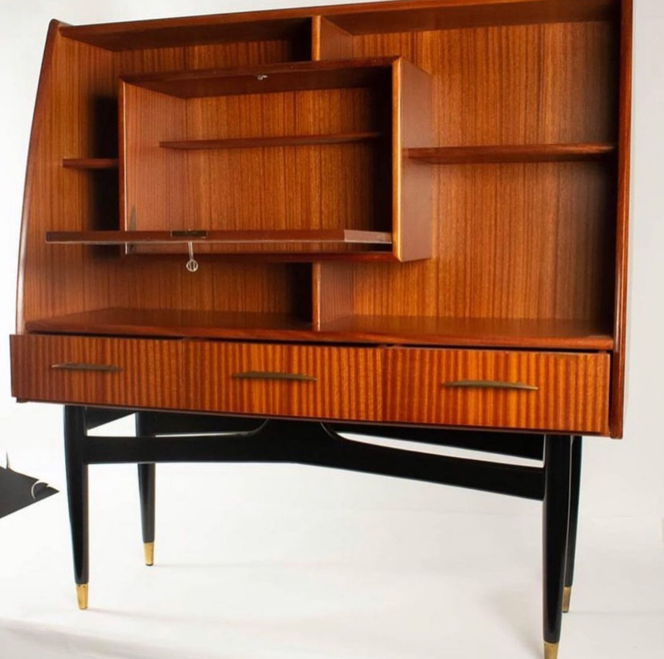 Vintage Bookcase Cabinet Italian Fornasetti Era photo Furniture