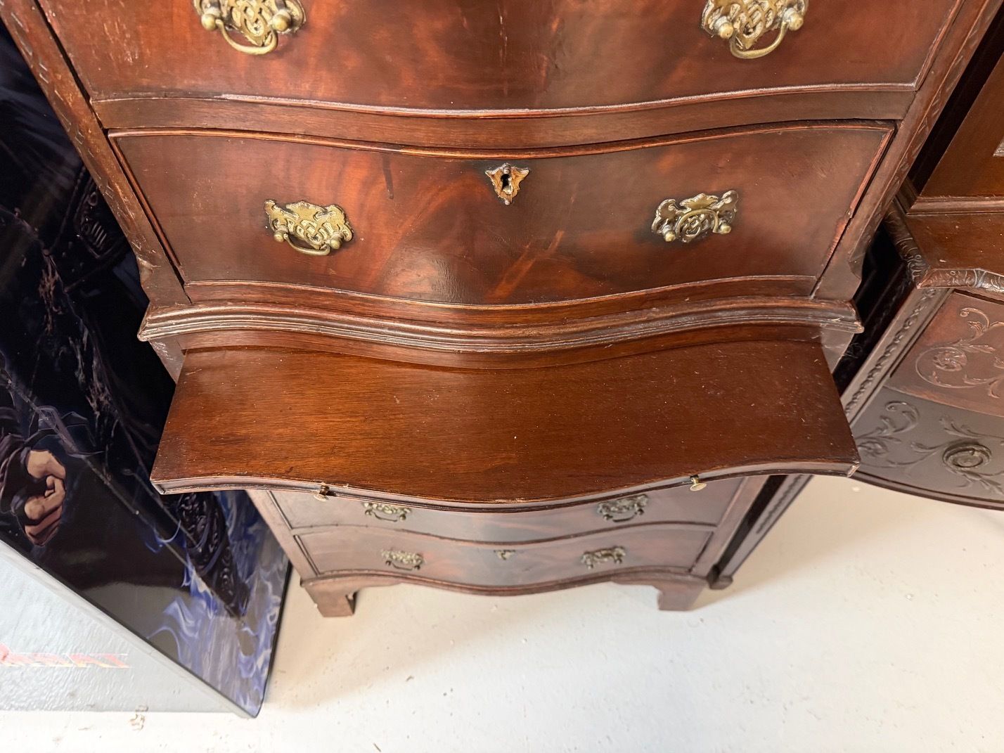 photo buy Vintage Mahogany Chest On Chest