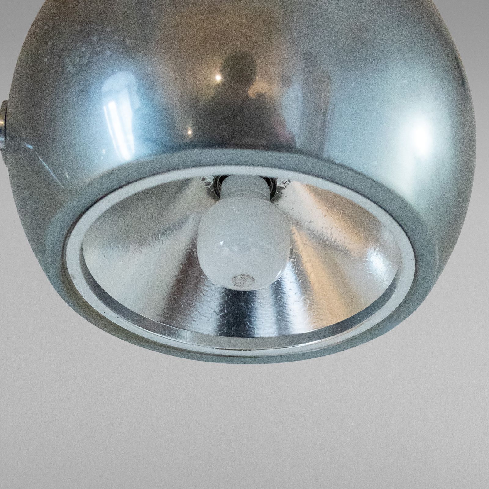 1350.0 Vintage Floor Lamp, Chromed And Metal Structure, Italy 1960s photo
