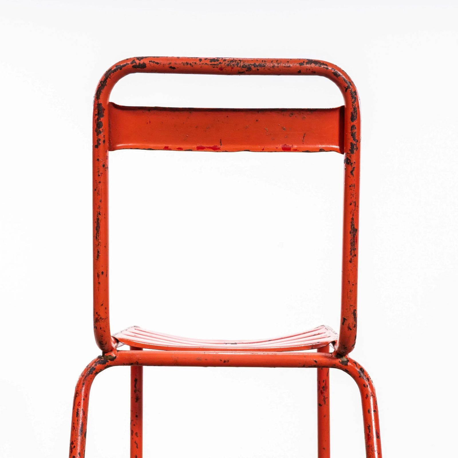 1950’s Original T1 French Outdoor Chairs By Tolix – Set Of Six photo vintage