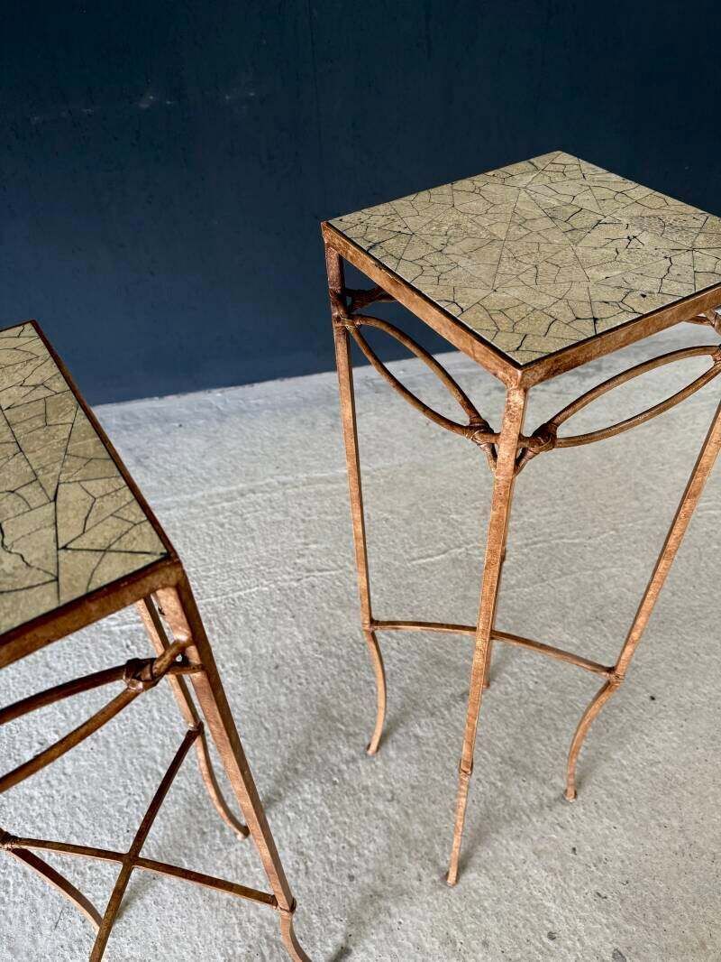 photo vinterior Handcrafted Design High Pedestal Table Set, 1990's France