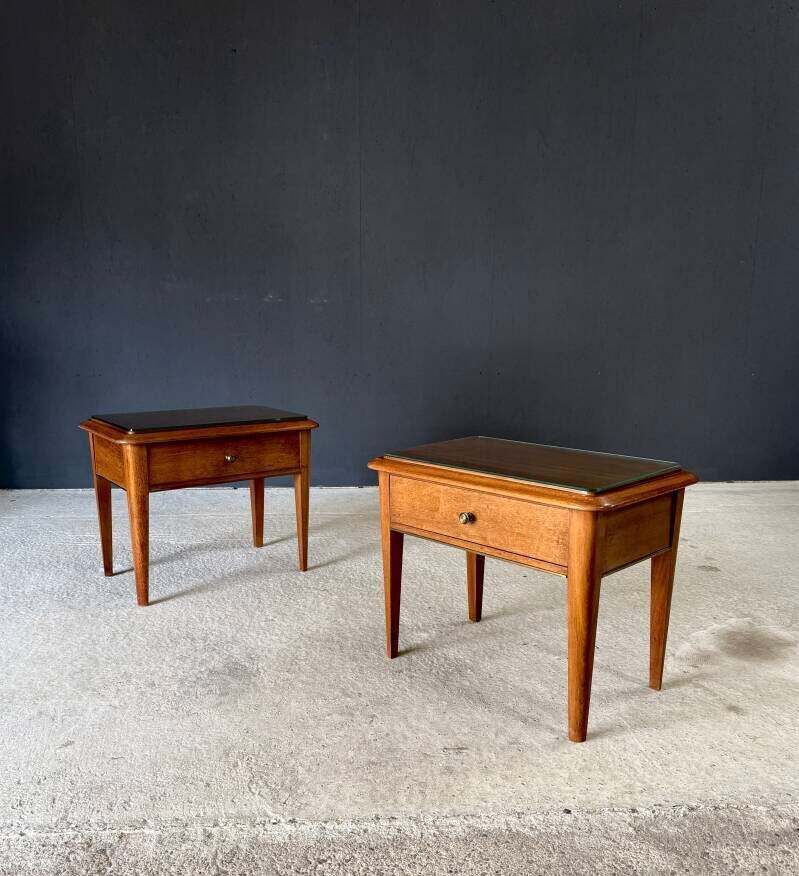 Midcentury Design Bedside Cabinet Set, Italy 1950's photo 1200.0