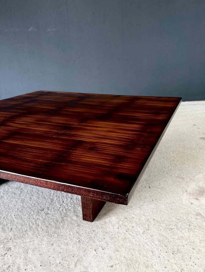 photo vinterior Design "Opium" Coffee Table In Bamboo By Axel Vervoordt, Belgium 1980's