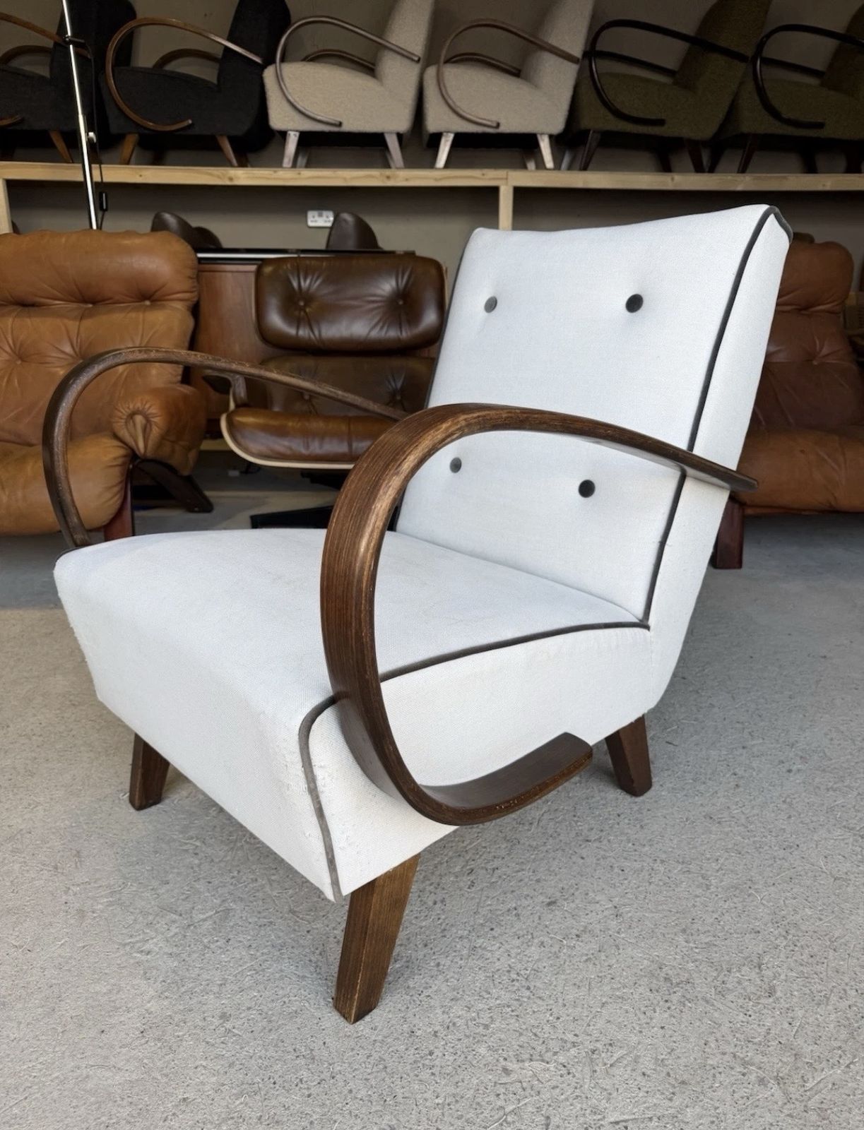 Jindrich Halabala Bentwood Armchair In Art Deco Style Project photo furniture