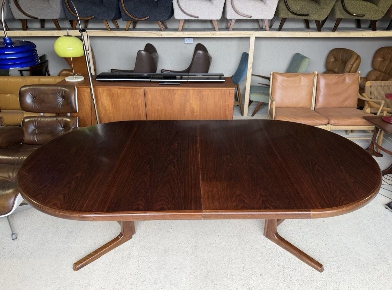 Double Extending Round Dining Table By Svend Aage Madsen, Demark, 1960's photo 1885.0