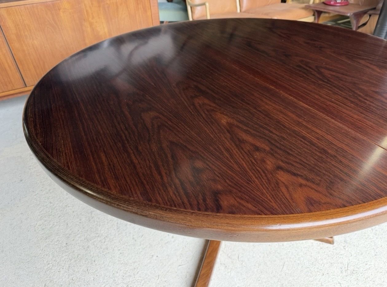 photo furniture Double Extending Round Dining Table By Svend Aage Madsen, Demark, 1960's