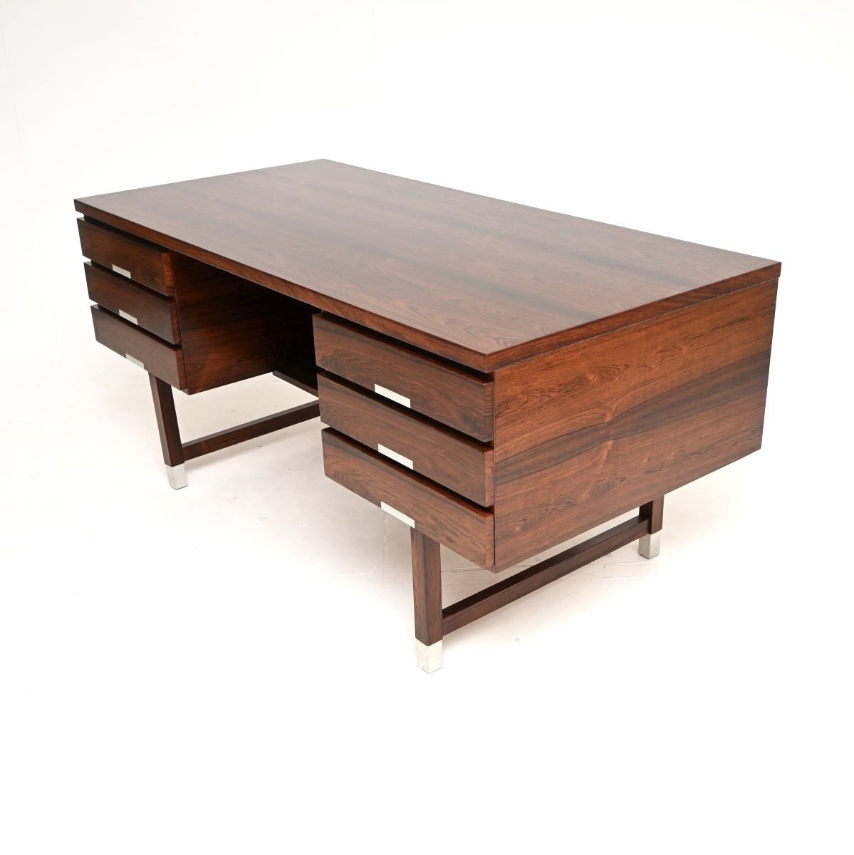Danish Rosewood Executive Desk Model Ep401 By Ejgil Petersen Mobelfabrik photo vintage