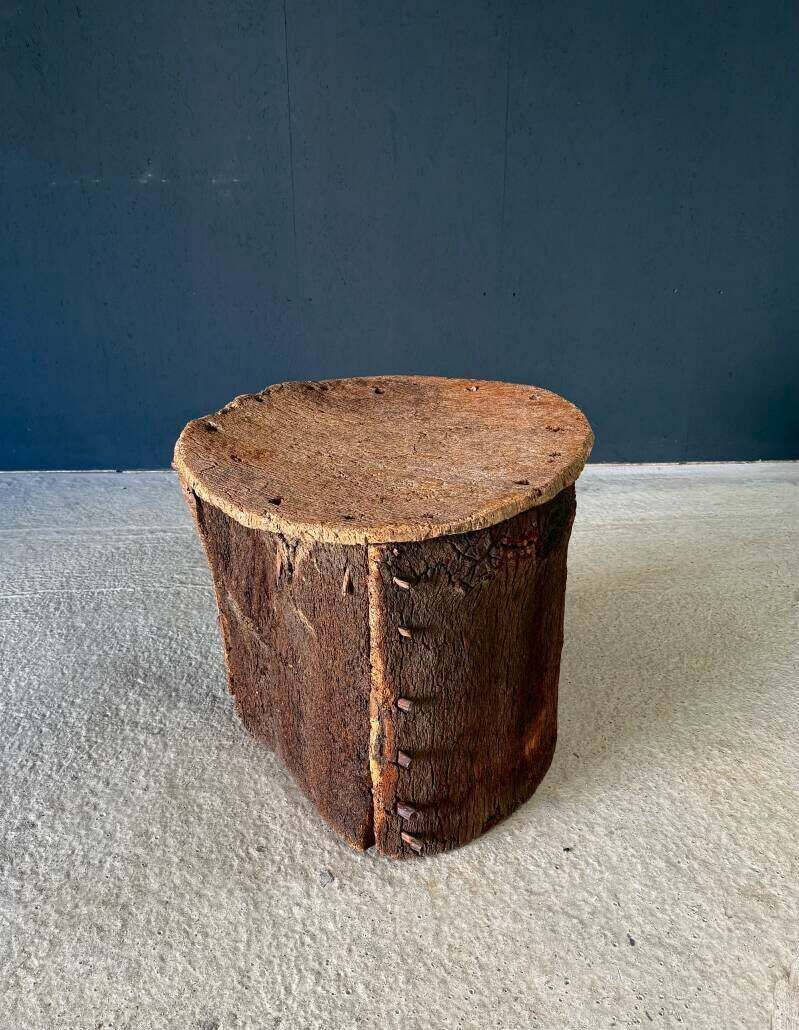 Early 20th Century Artisan Made Cork Side Table, Portugal photo furniture