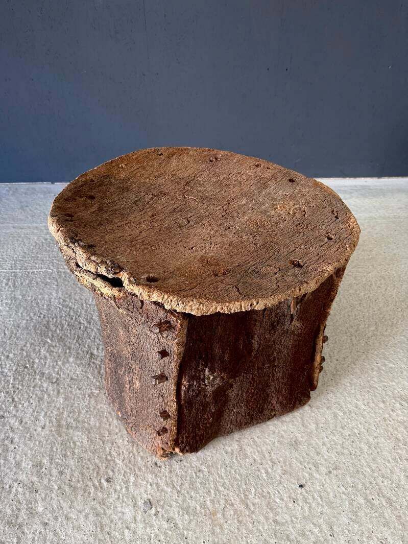 Early 20th Century Artisan Made Cork Side Table, Portugal photo vinterior