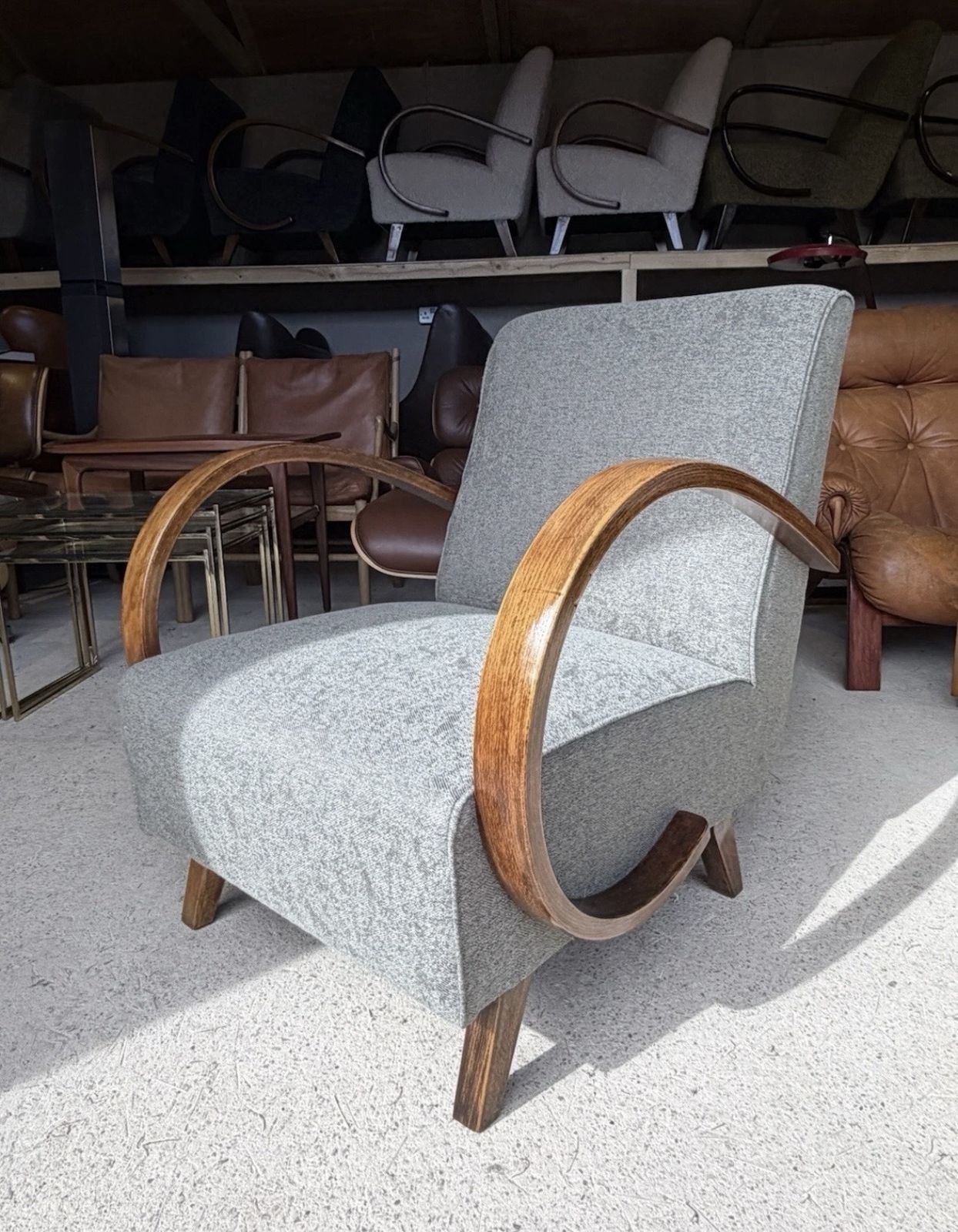 Jindrich Halabala Bentwood Armchair Art Deco Style photo 885.0