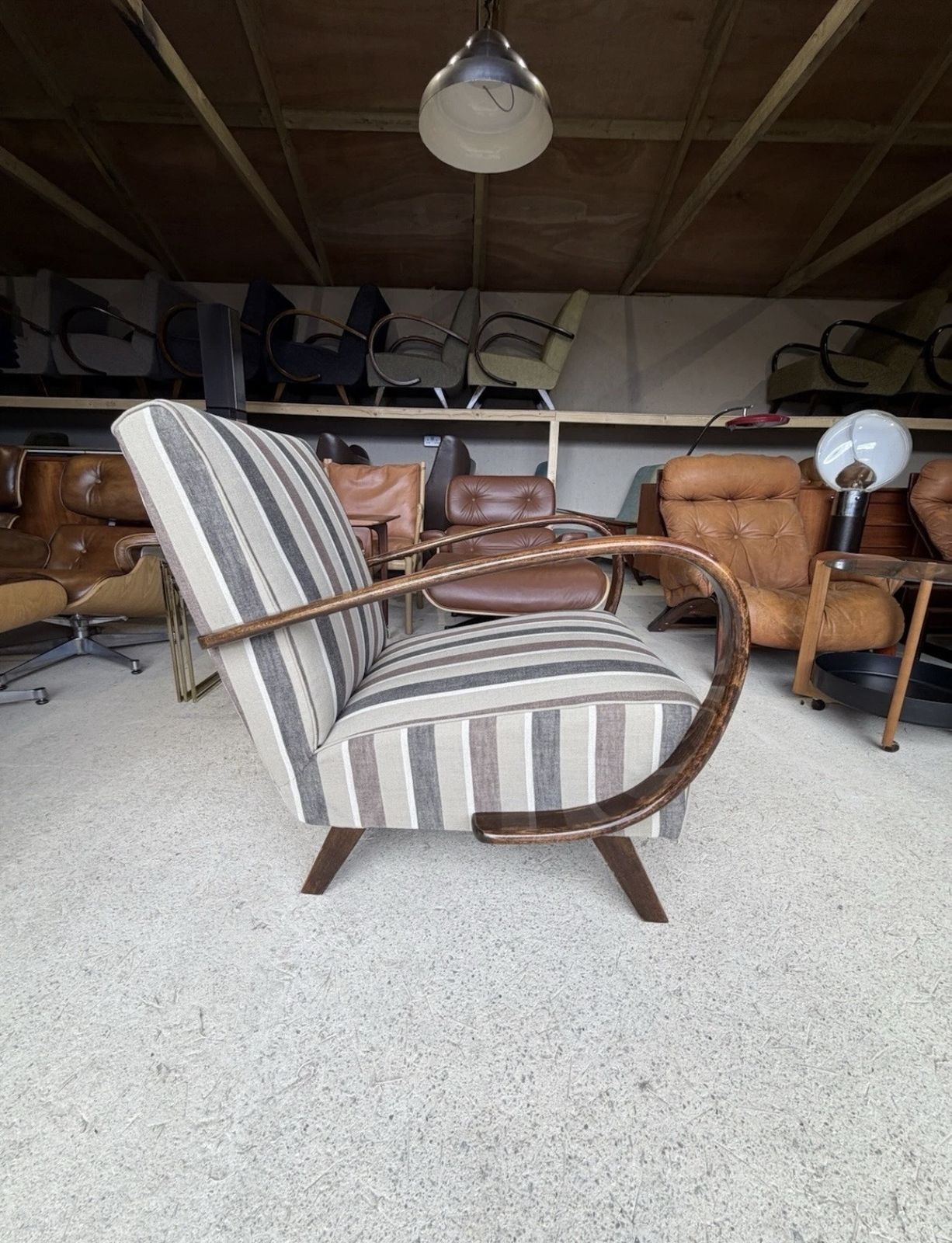 Jindrich Halabala Bentwood Armchair Art Deco Style