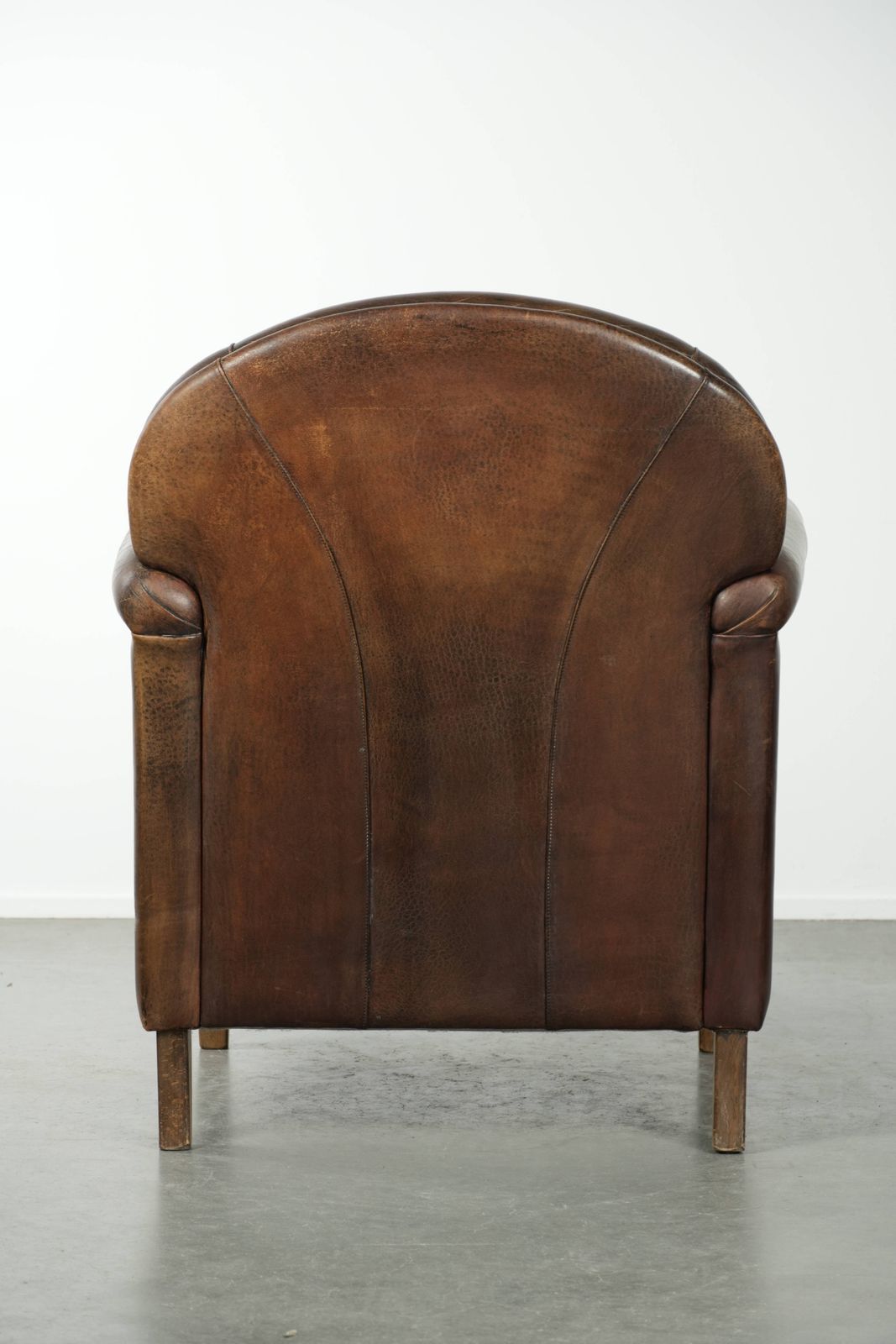 Timeless Armchair/Armchair Of Sheep Leather With Characterful Patina photo Furniture