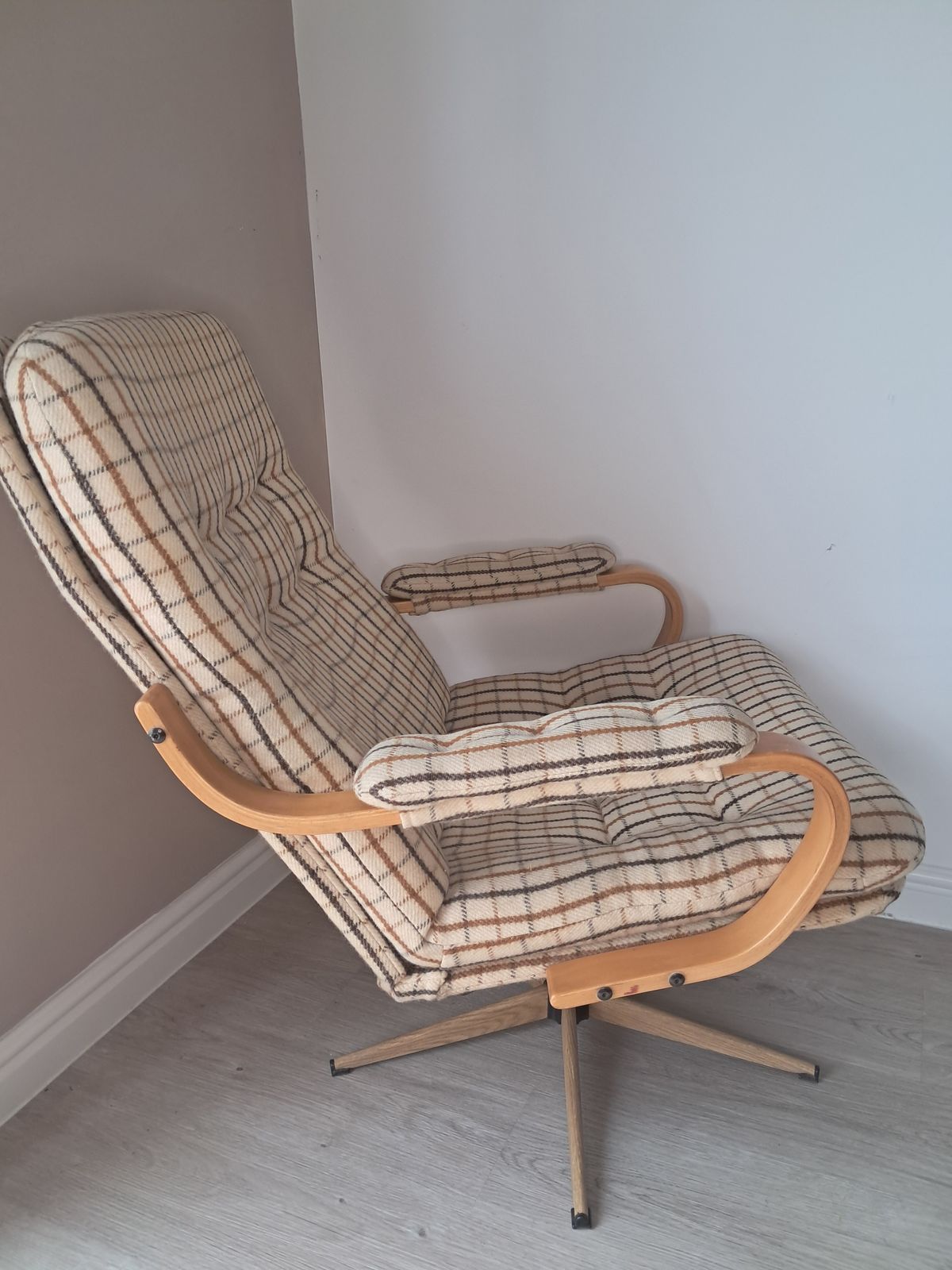 Scandinavian Bentwood Lounge Chair 1970s photo Furniture
