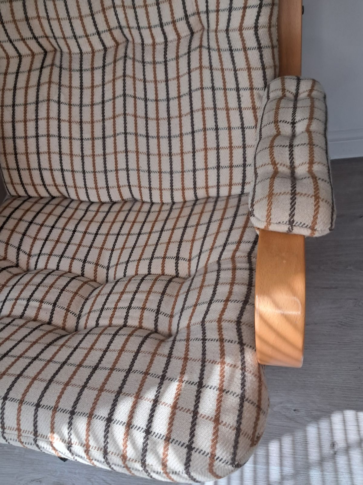 Scandinavian Bentwood Lounge Chair 1970s photo vintage