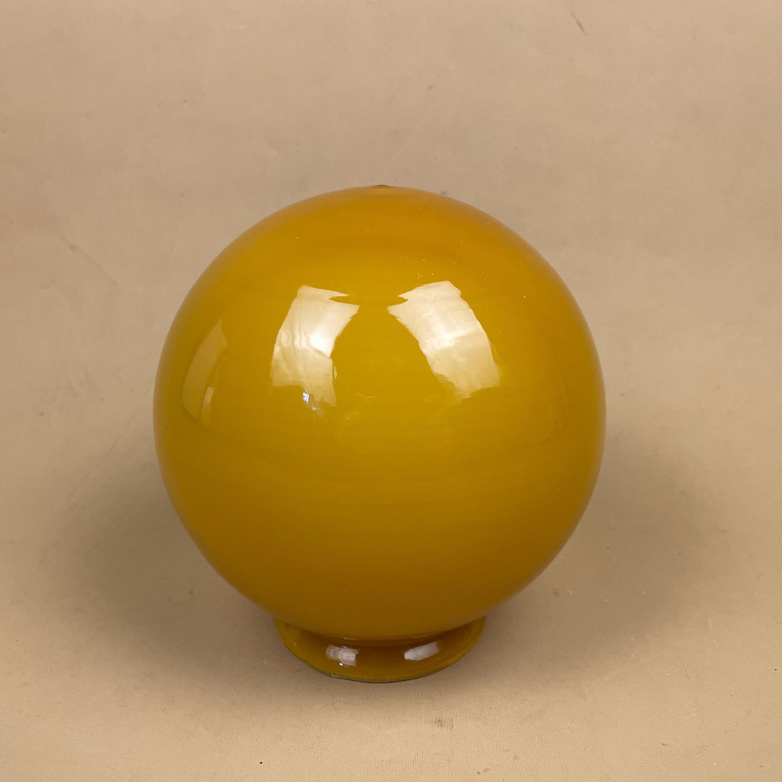 Glass Lamp Shade Amber Yellow Ball Round Pendant Lampshade Tiffany Style Oil Lightshade Light Pendant Art Deco Antique Vintage Classic photo 85.0