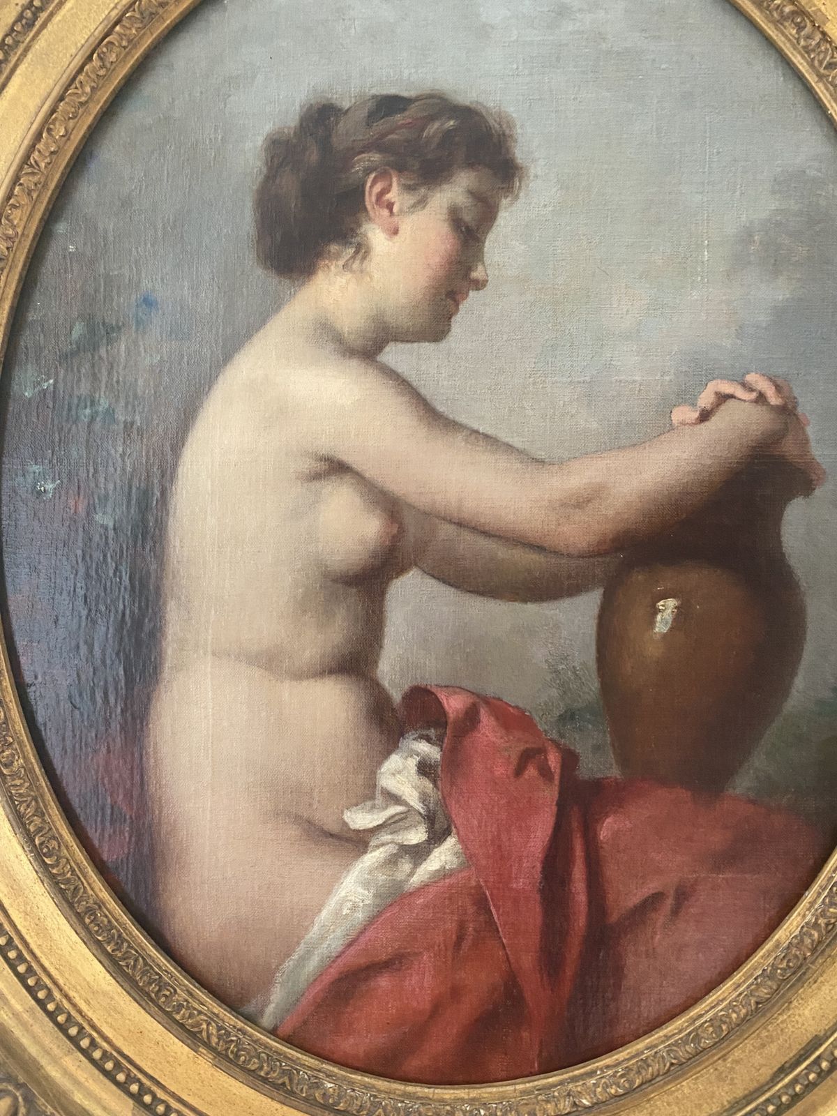 Original Oil Painting By Leon Vuilleminot photo for sale