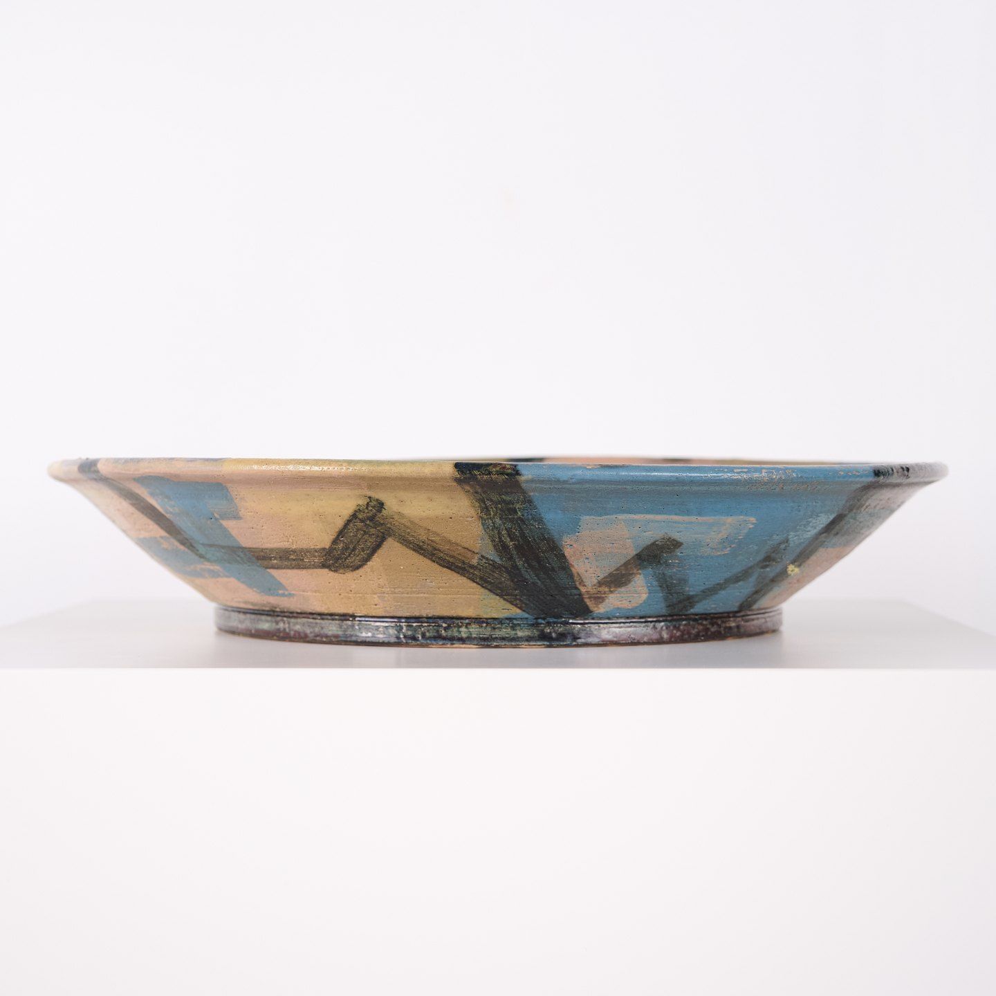 Per Weiss Unique Ceramic Dish With Motif Of Mysselhøj, Signed 1990 photo furniture