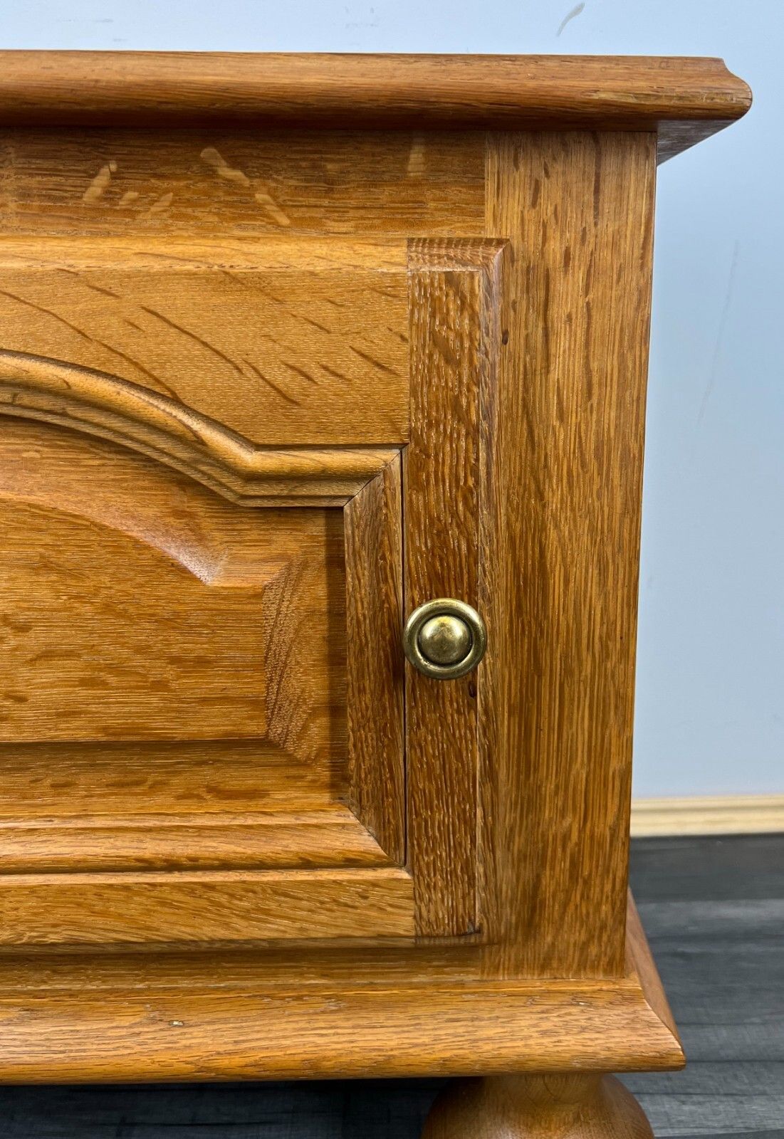 Pair Of Bedside Tables Vintage French Style Cabinets Carved Cupboards Lot 1786 photo vinterior