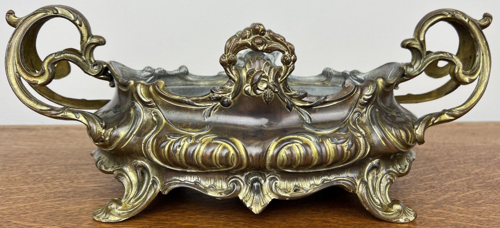 Vintage French Jardiniere Planter Ornate Decorative Bowl Insert Lot 4937
