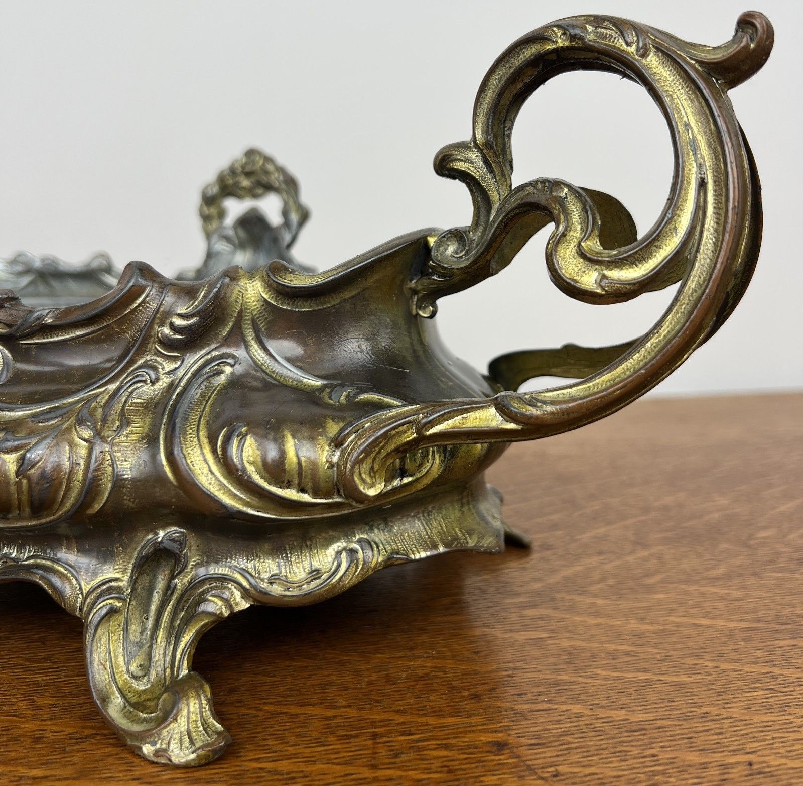 photo for sale Vintage French Jardiniere Planter Ornate Decorative Bowl Insert Lot 4937