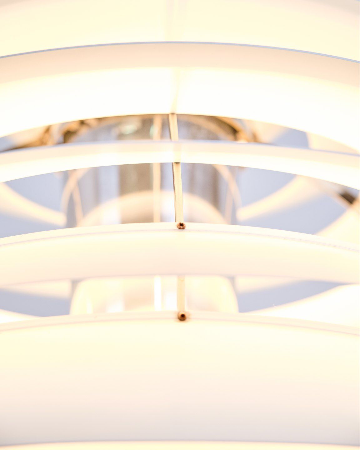 Poul Henningsen Ph Louvre Pendant In Metal For Louis Poulsen, Danish Design 1957 photo for sale