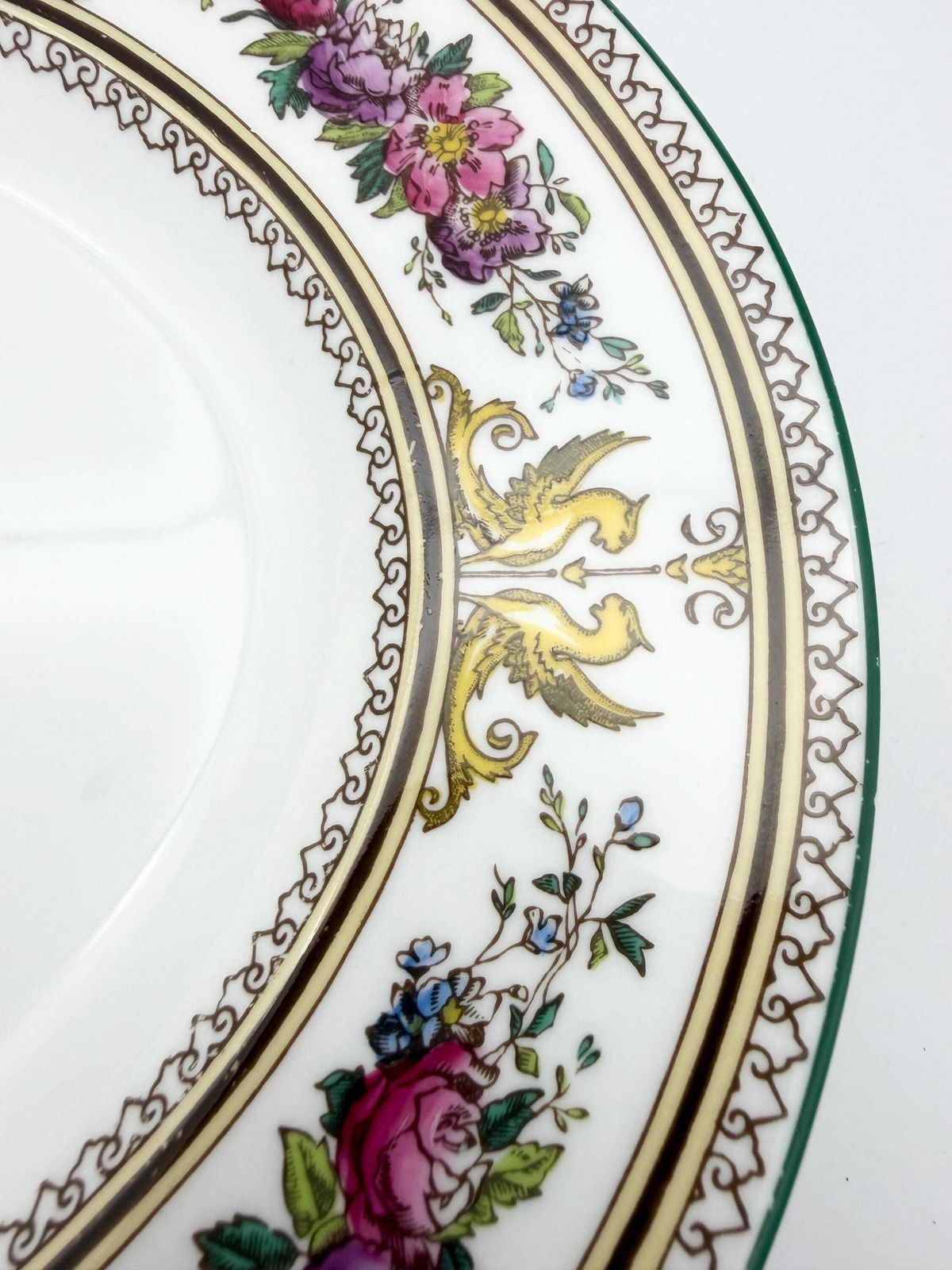 Vintage Wedgwood Columbia Oval Serving Platter, Bone China Floral Plate photo for sale