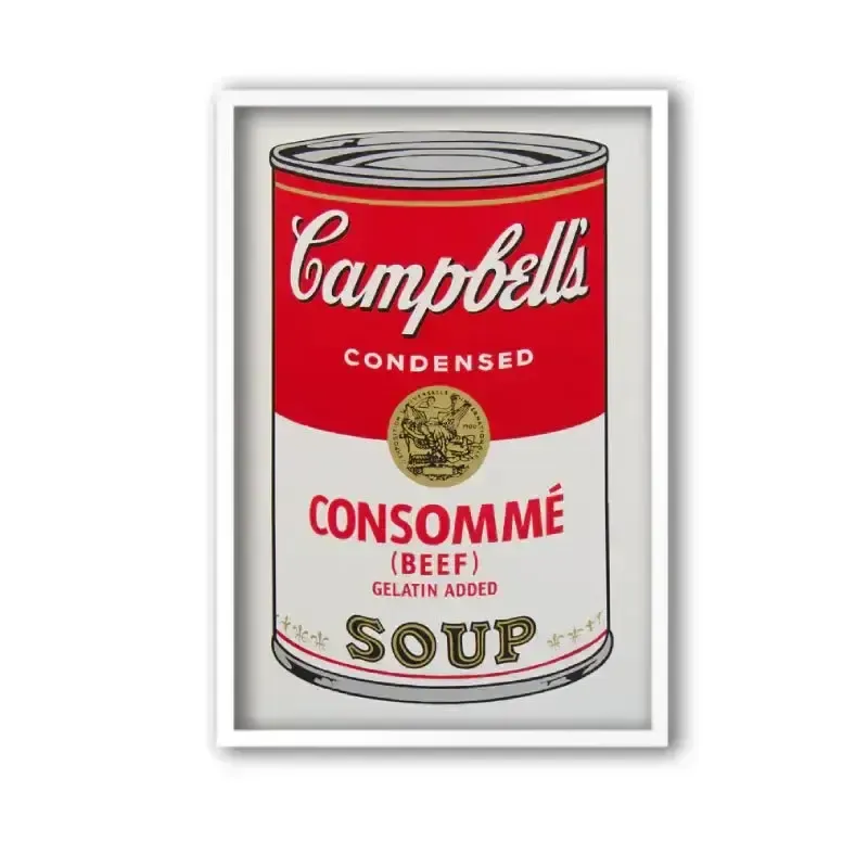 Sunday B. Morning (Andy Warhol), Campbells Consomme Soup photo for sale