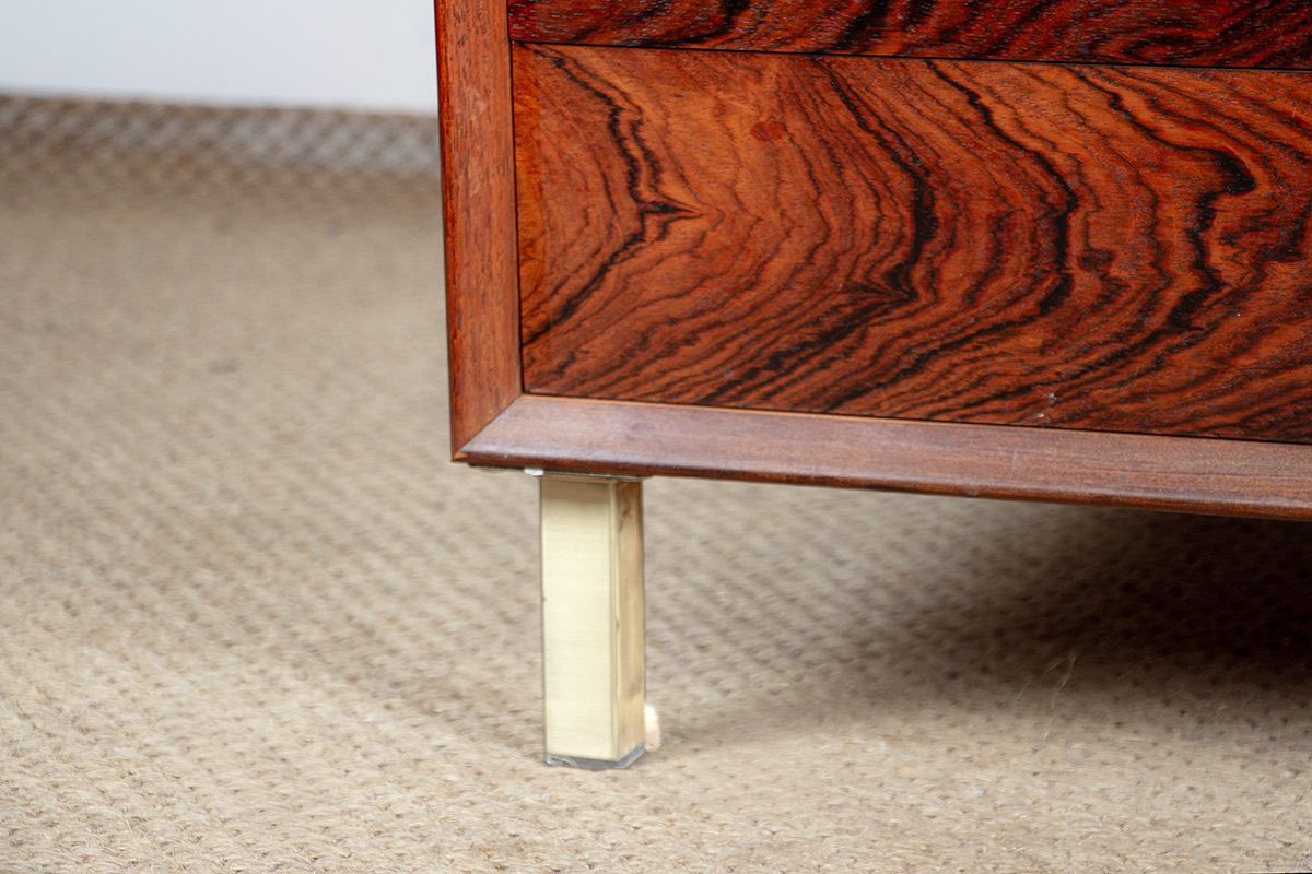 Commode danoise basse en palissandre, 6 tiroirs, par Erik Brouer, 1960. photo Mobilier