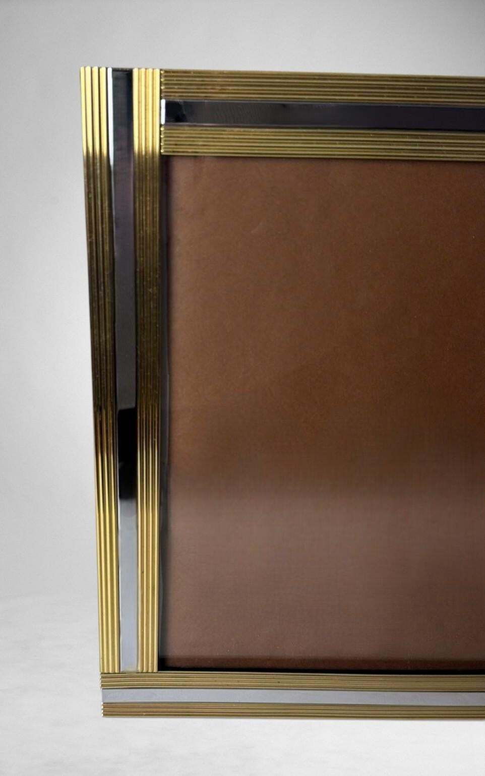 Home Decor Romeo Rega Style Italian Brass And Steel Picture Frame photo