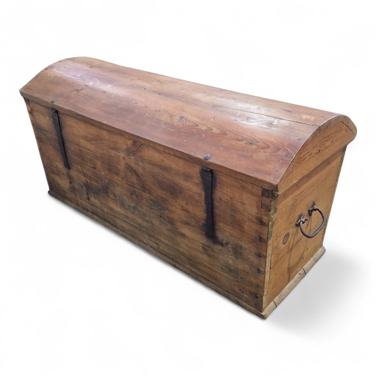 photo buy Continental Wooden Storage Chest Dome Top Rustic Coffer Blanket Box Large