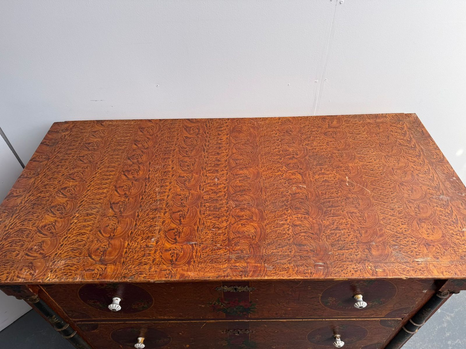 photo furniture An Originally Painted Antique  Pine Genuine Hungarian Chest Of Drawers