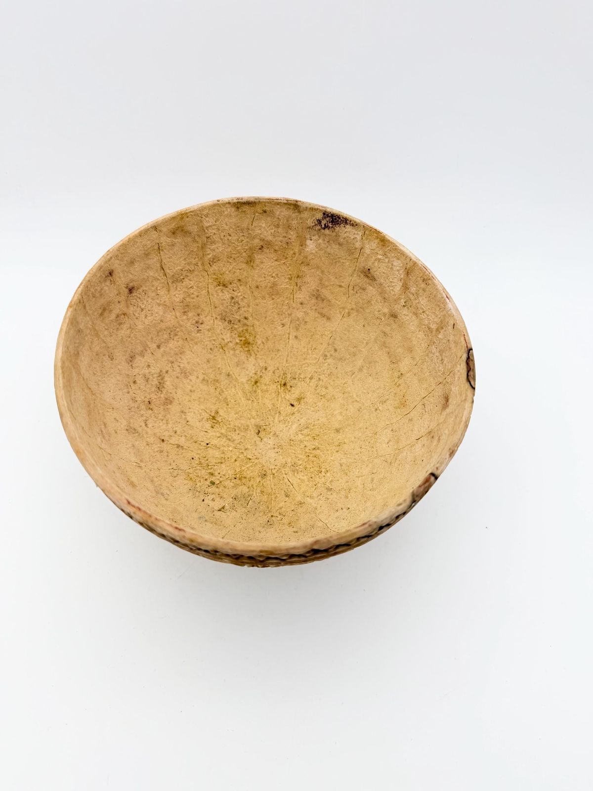 photo furniture West African Calabash Gourd Bowl, Hand Carved Gourd, Tribal Collectible